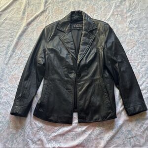 Wilson Women's Classic Black Leather Jacket